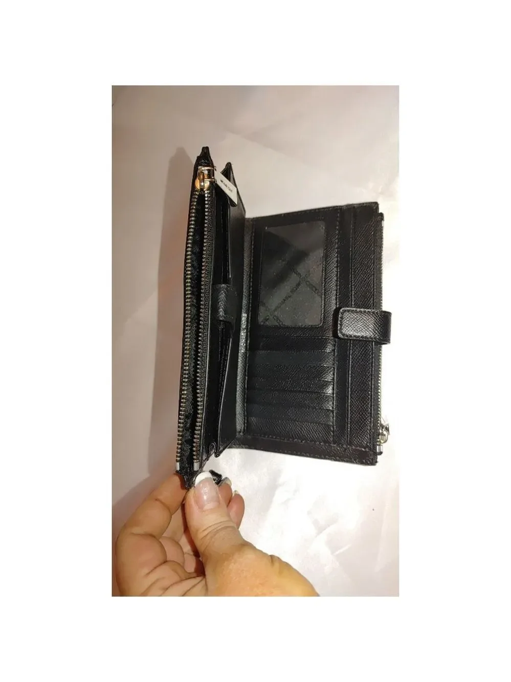 Michael Kors Jet Set Large Double Zip Saffiano Wristlet Wallet